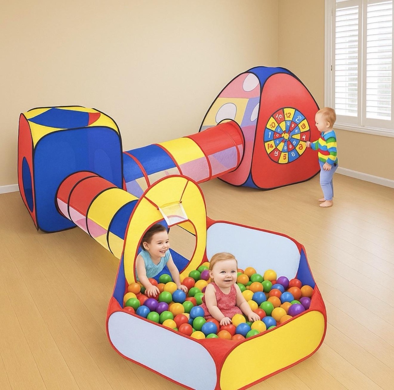 Bunter Krabbeltunnel mieten