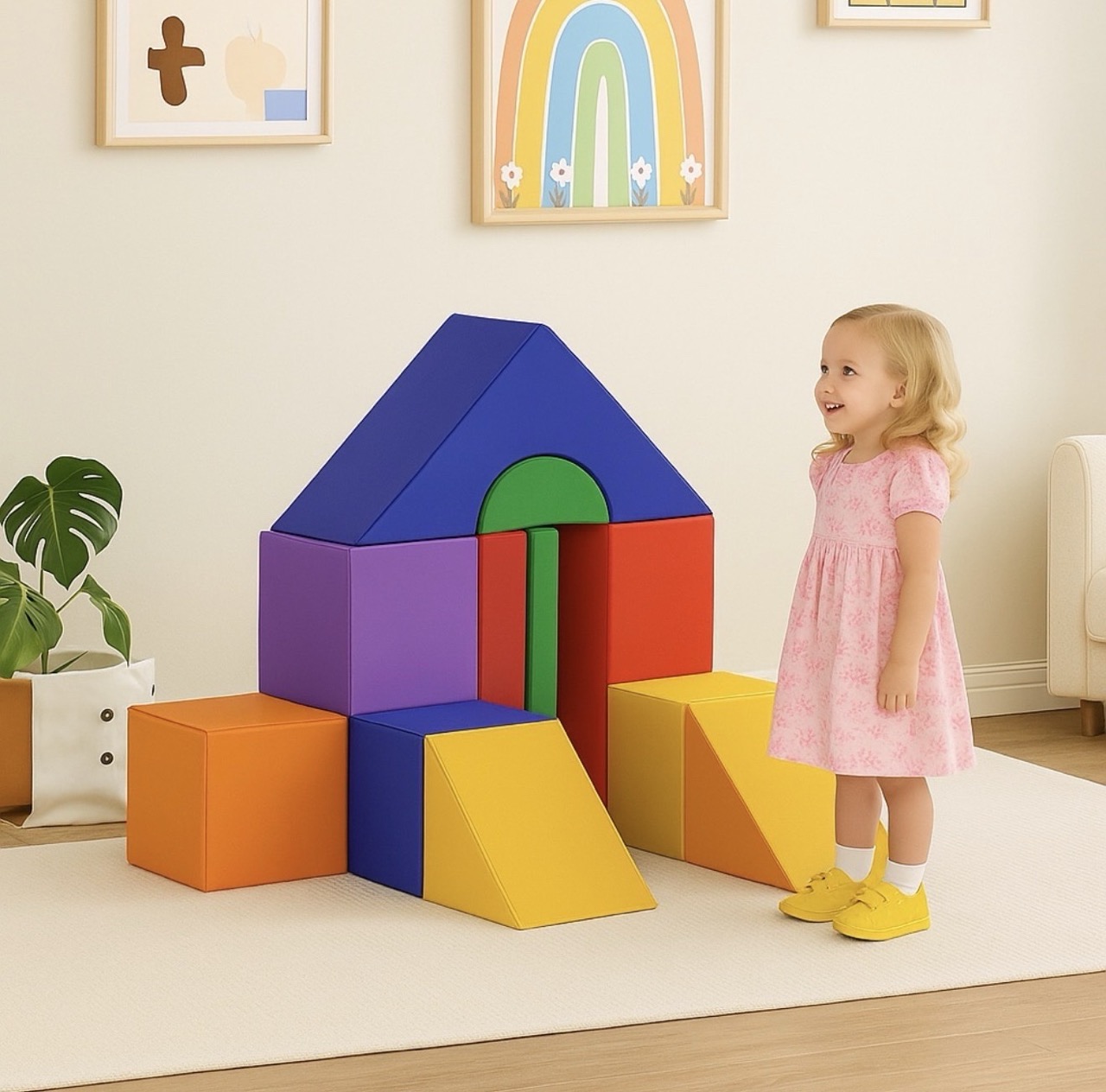 Spielhaus Bausteine Set mieten