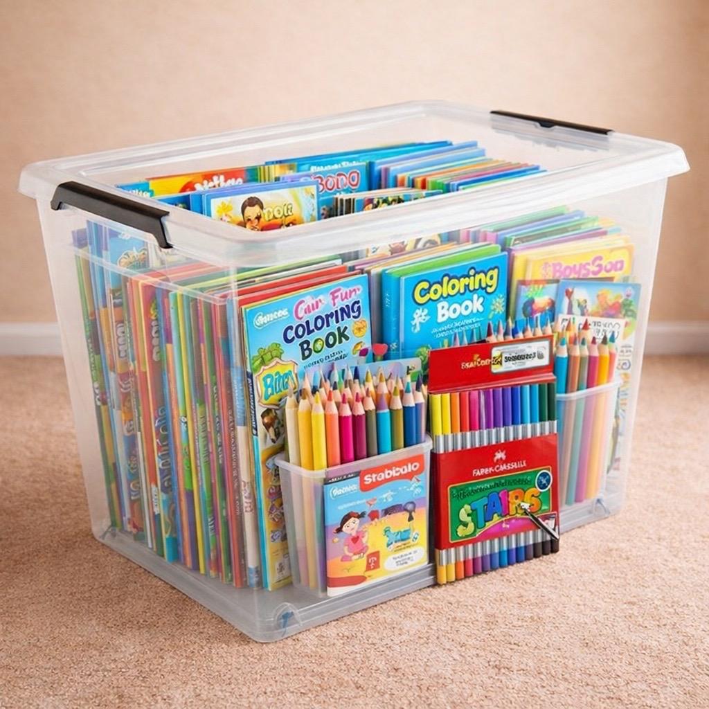 Mal und Stickerbox mieten