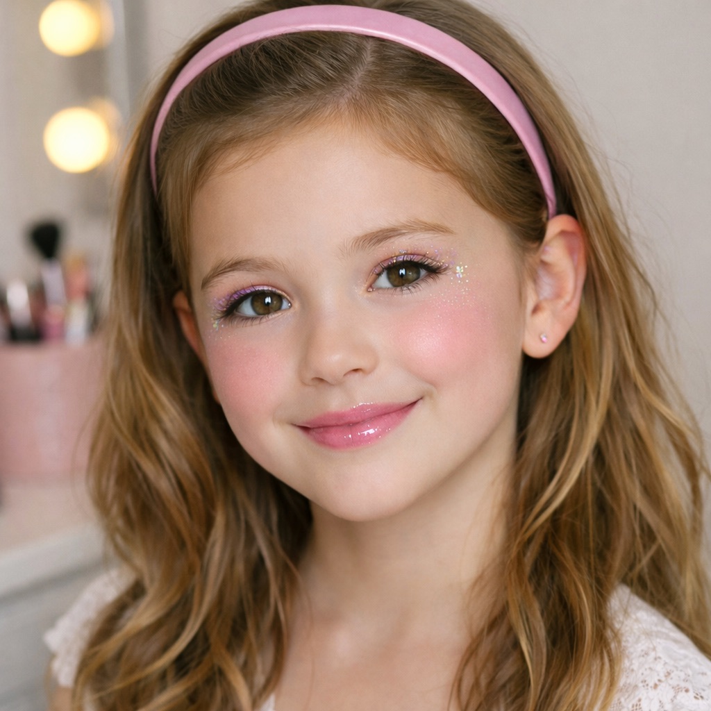 Make-up bei der Beauty Party – Kindgerechtes Styling mit Glitzer